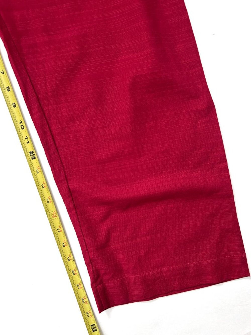 Sana Safinaz Cranberry 100% Cotton Pull-On Pants Women's Medium Relaxed Casual - Picture 4 of 7